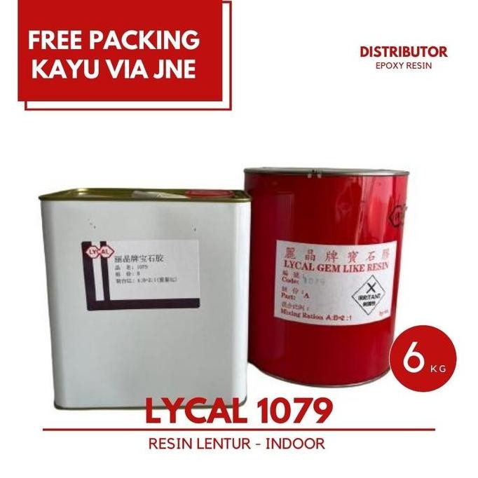 Promo Resin bening Lycal (Lentur) dgn Katalis - Lycal 1079 - 6 kg COD