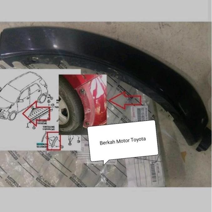Over Fender Spoiler Depan Rush Terios 2006 20 2009 2010 Orinal