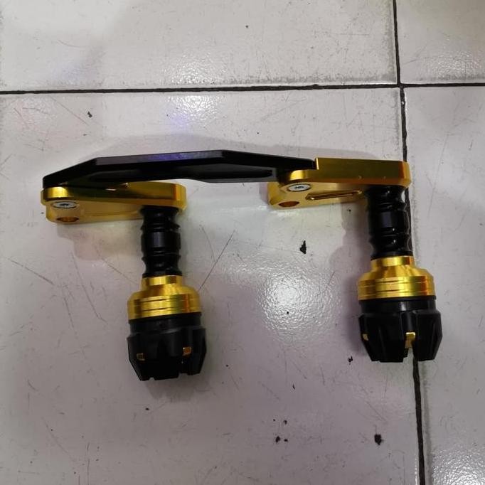 Slider Knalpot Nmax Cnc Jalu Plastik Campur Almu Warna Gold