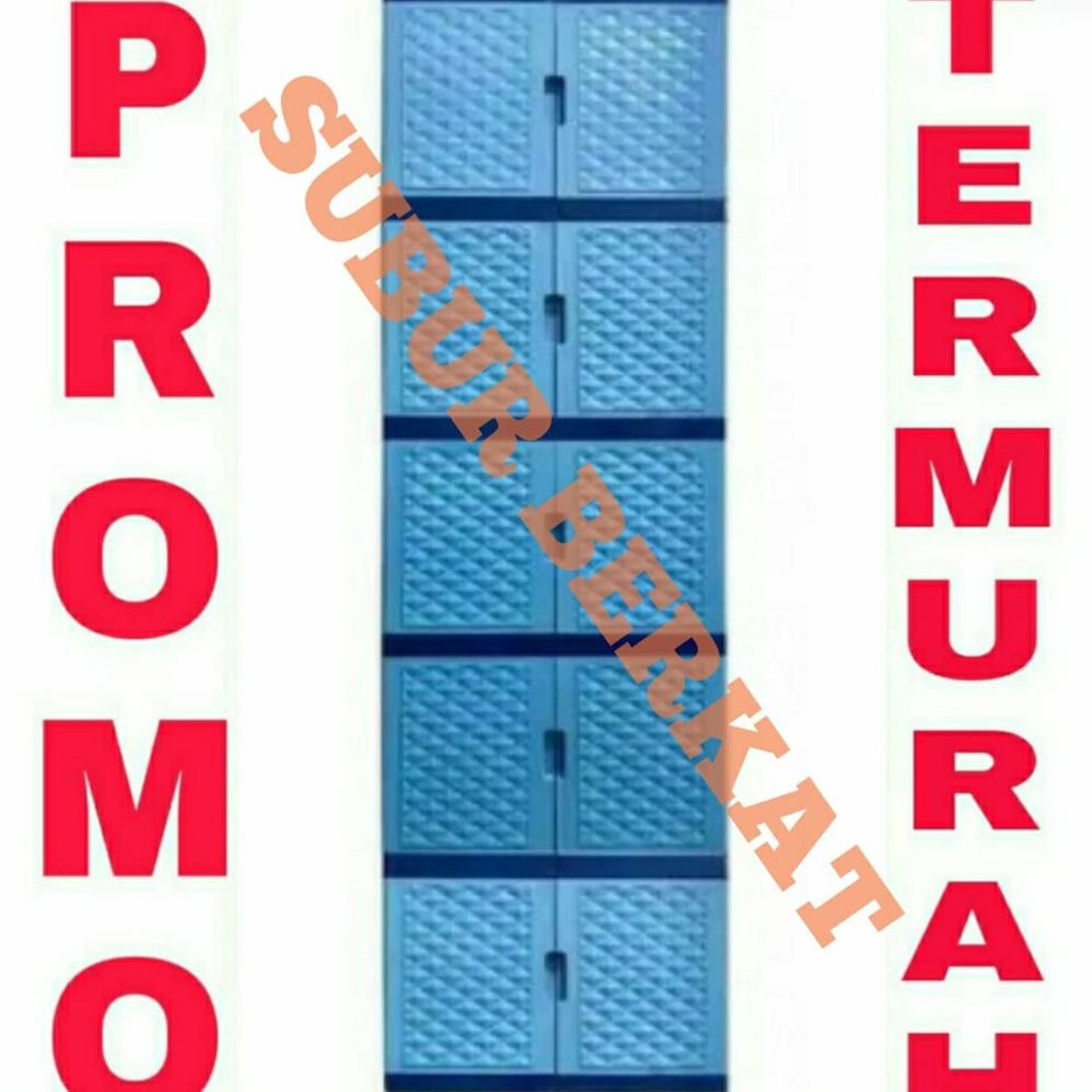 Lemari Plastik Lemari Pakaian Tabitha 5 susun