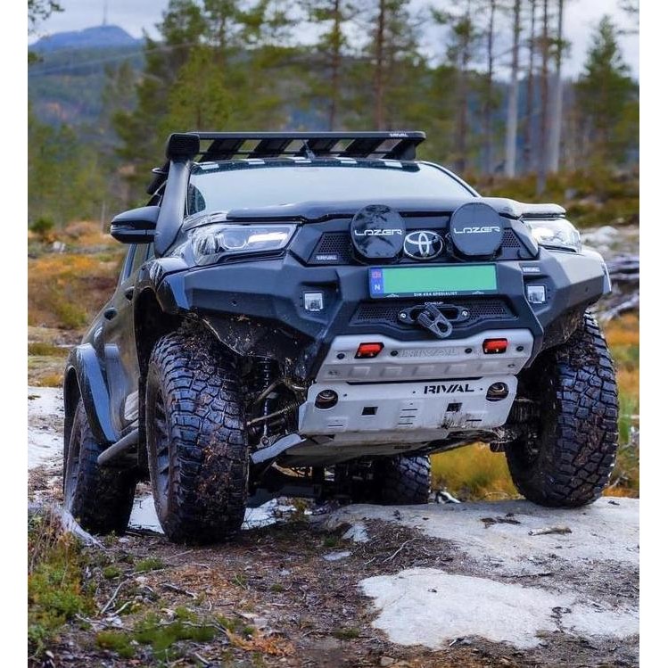 Bumper depan toyota hilux new rival aluminium