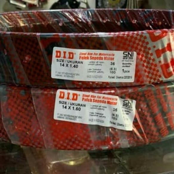 PAKETAN VELG BESI JARI- JARI DID UK 140 RING 14 DAN 140 RING 14 BLACK