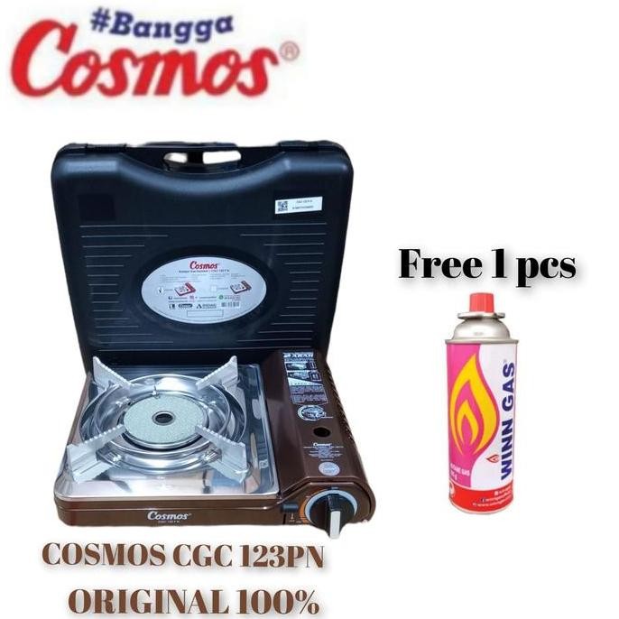 BEBAS ONGKIR - PAKET Kompor Portable Cosmos CGS 123P Plus Tabung gas Butane Winn gas