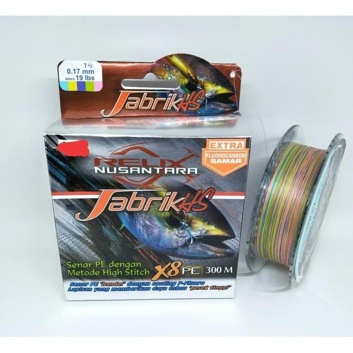 Senar PE 1 Jabrik HS 300M - Tali Pancing Relix Nusantara