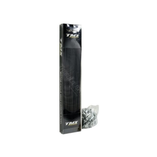 JARI JARI VELG TRAIL DEPAN TMX BLACK SPOKES R21 9X235 - CHROME NIPPLE