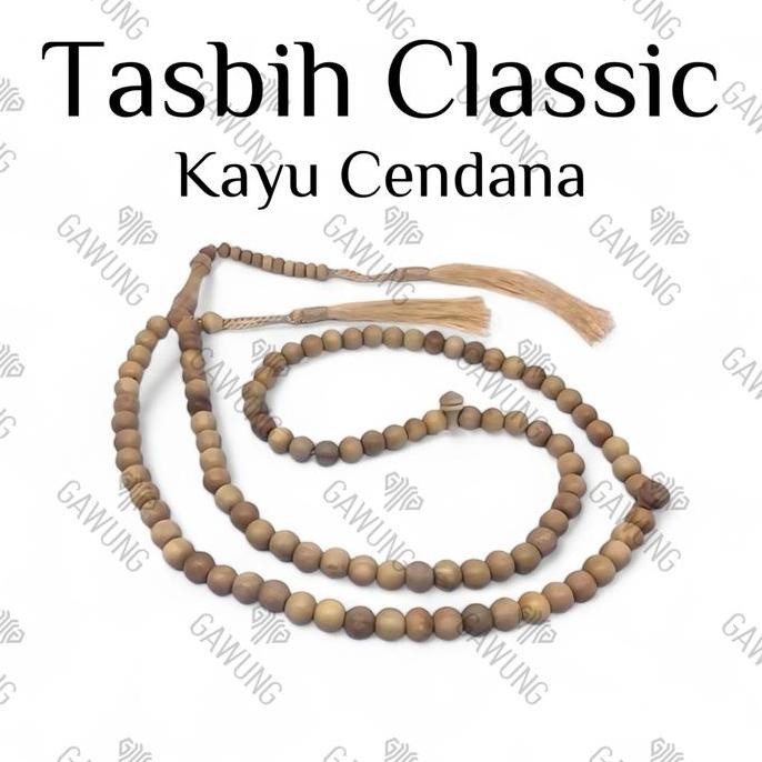 Kalung Tasbih Kayu Cendana Wangi Asli Tasbih Cendana Wangi - Ttce