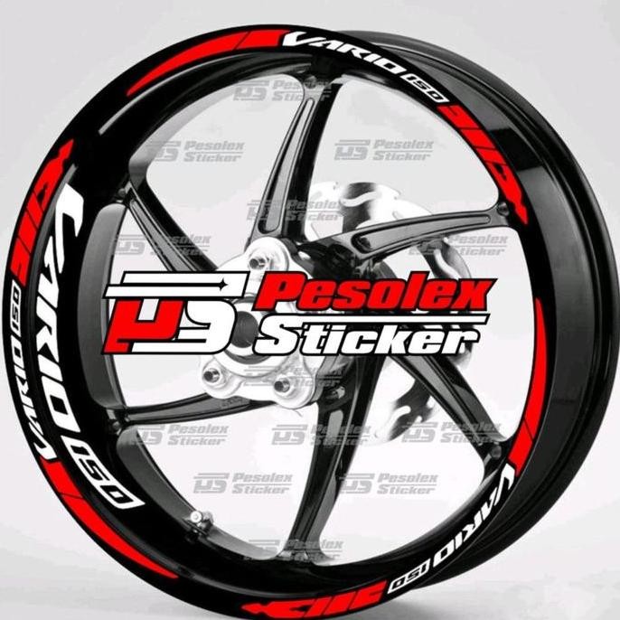 Cuting Sticker Lis Velg Motor VARIO 150