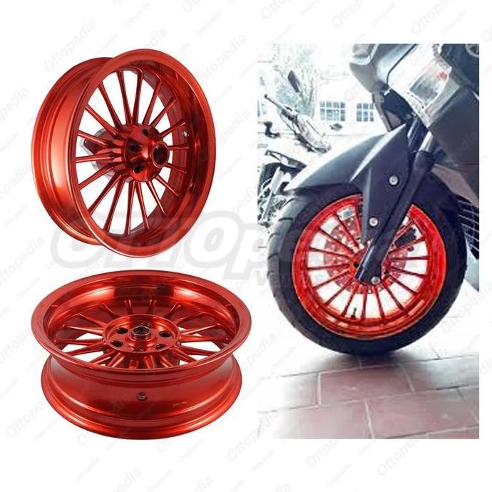 Velg Racing Tapak Lebar Power Classic Nmax N max Ring 13-350/400 Merah