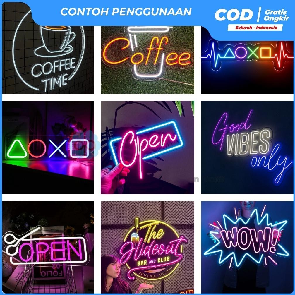 Terlaris Lampu Neon Flex Led Selang Per 1 Meter Kualitas Premium Dc 12V /Lampu Alis Motor Mobil/Lamp