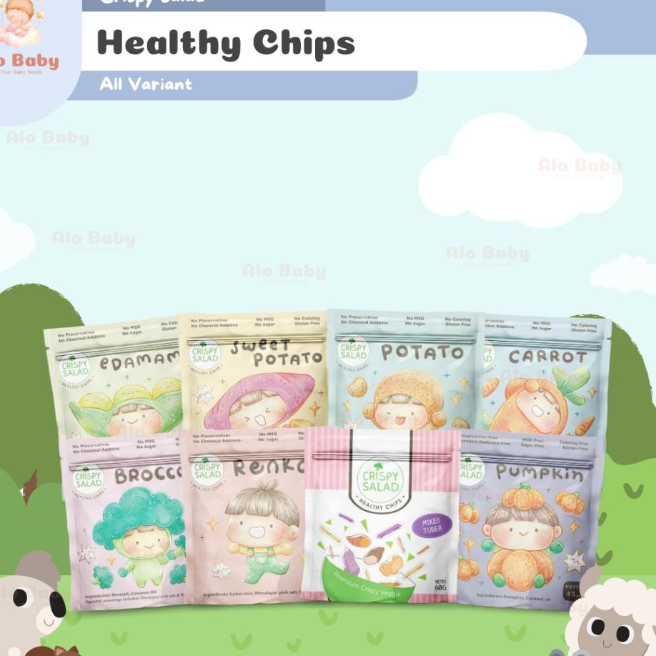 Crispy Salad Keripik Sayur Sna Cemilan Sehat Anak Camilan Organik Sna Bayi