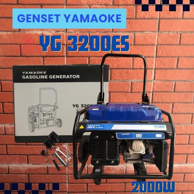 *****] Genset Yamaoke 3200ES - Power Generator Set Mesin Genset Listrik 2000 Watt
