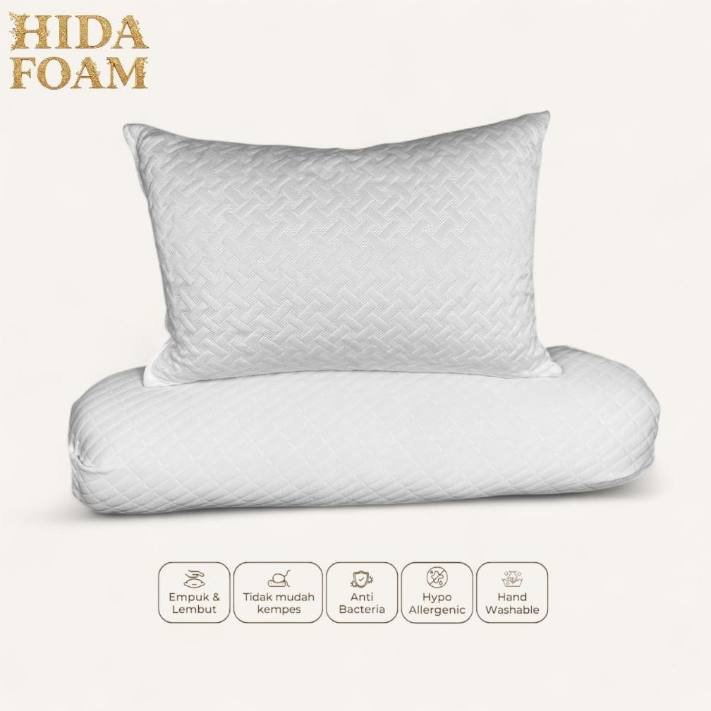SATU SET BANTAL GULING DEWASA MEMORY FOAM PREMIUM