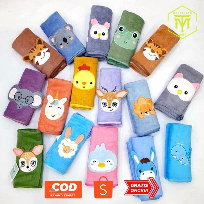 Eh76 GA24 gh-45 Handuk Mandi Anak Handuk Karakter Anak Bayi Handuk Bayi Baru Lahir Perlengkapan Mand
