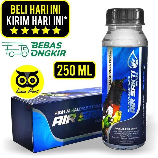 {{{{}}] Air Sakti Umi Kasum 250ml Water Air Minum Burung Premium Anti Oksidan Ph Tinggi Minuman Buru
