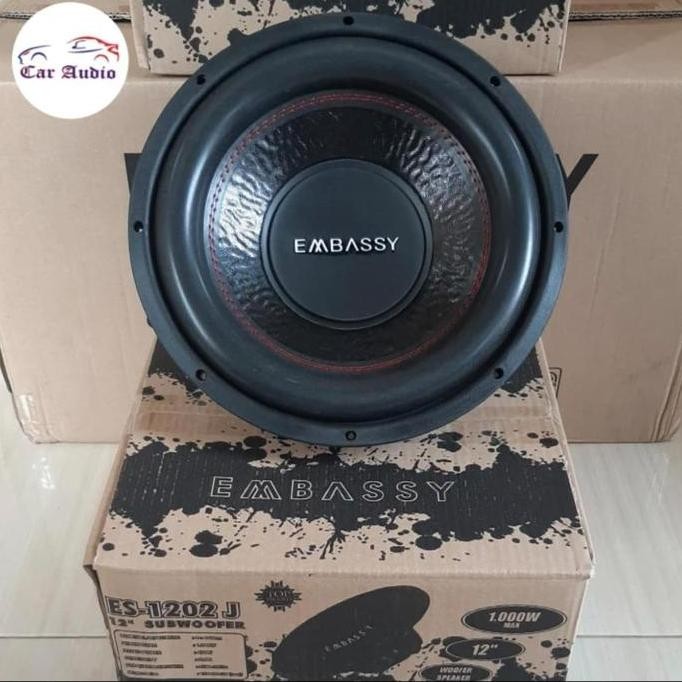 Subwoofer Embassy Es 1202 J - 12 Inch Magnet Besar Badak Bass Mantap