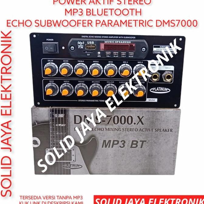 Power Speaker Aktif Mp3 Bluetooth 2 Tingkat Karaoke Dms7000 Platinum