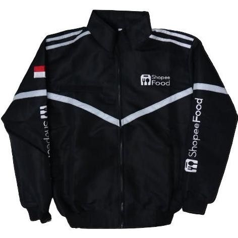 Jaket motor bomber sfd hitam - jaket motoran  - jaket ojol  - jaket motor hitam