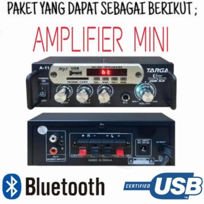 Karaoke Set / Ampli Mini Bluetooth / Speaker 4 Inch / Karaoke Youtube