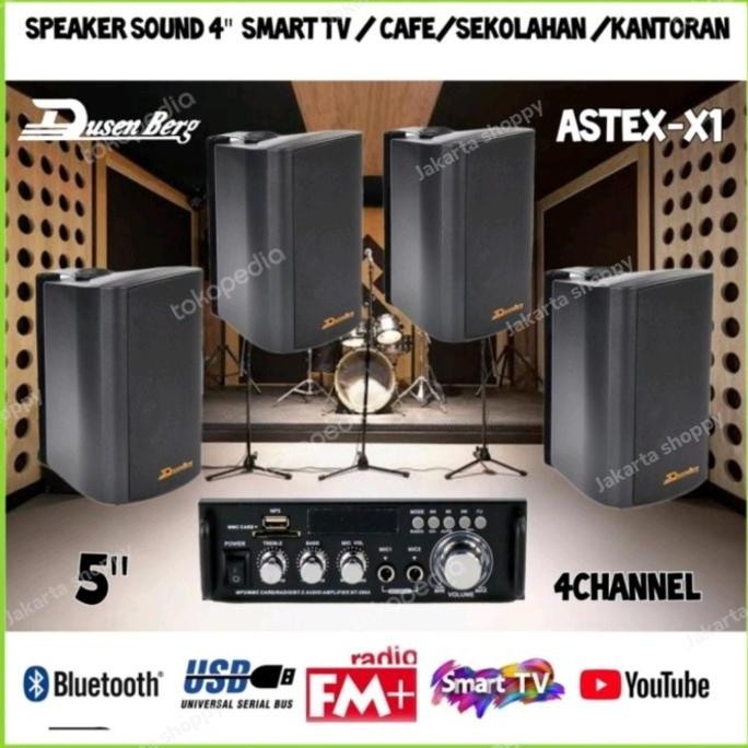 Paket 4 Speaker 5 Inch Dusenberg Astex X-1 Caffe, Restoran