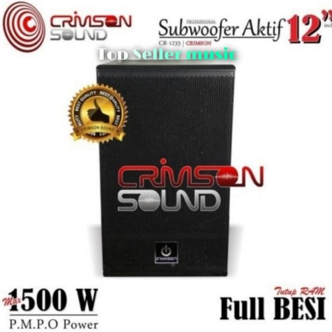 Subwoofer Speaker Aktif Crimson 12Inch Cr1233A Crimson Sub Karaoke