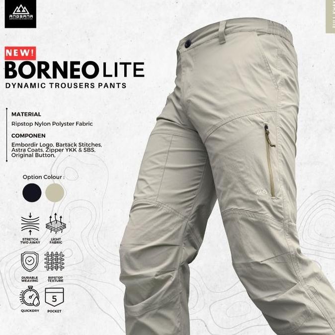 Celana Angsana Outdoor Borneo Extreme Basic Grey