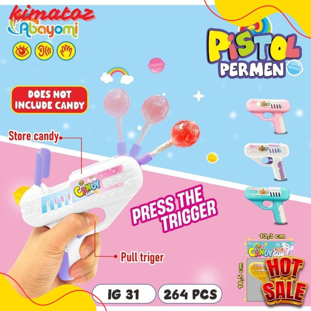 Cod Mainan Anak Mainan Permen Ig 31 / Mainan Pistol Permen / Mainan Anak Anak