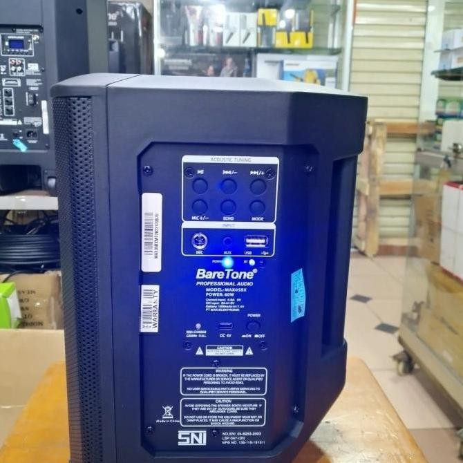 Speaker Portable Baretone Max05Bx Original Sound Box New 60W