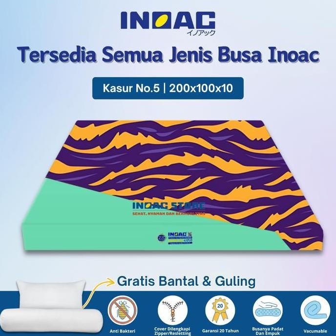 [200x100x10] Kasur Busa Inoac No.5 Tebal 10 cm Garansi 20 Tahun