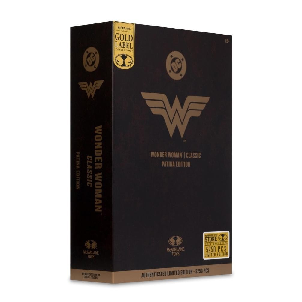 PROMO  MCFARLANE TOYS WONDER WOMAN (CLASSIC) GOLD LABEL PATINA EDITION TOY AND HOBBY COLLECTION EDWA