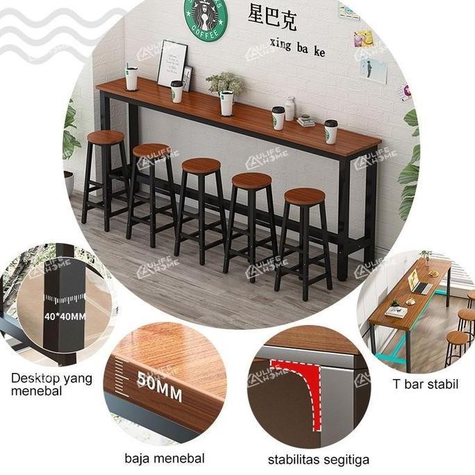 NEW - Meja Bar Minimalis Meja Cafe Meja Panjang Meja Barista Meja Mini Bar Informa Meja Kopi Meja Ma