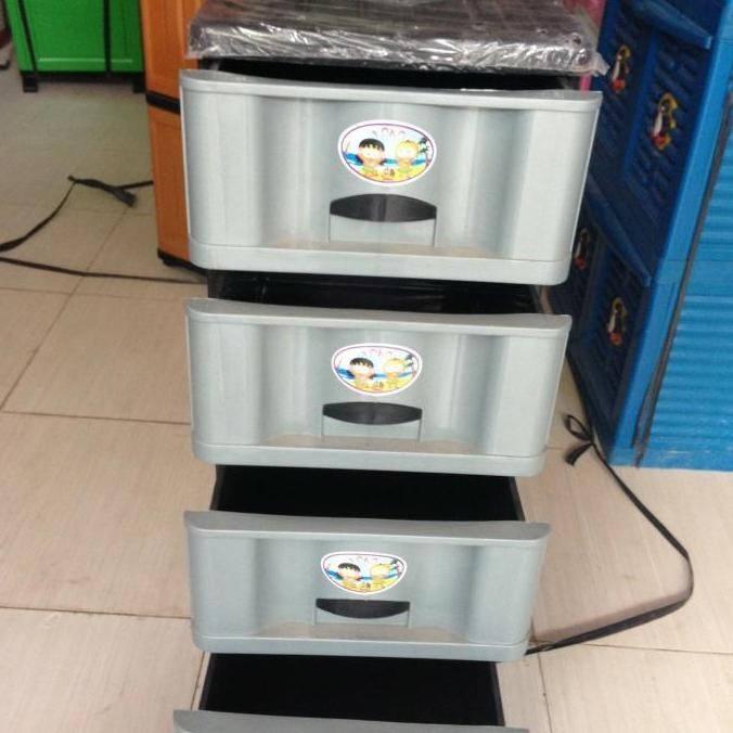 LACI / LEMARI PAKAIAN SUSUN 4 YOKO PLASTIK / TEMPAT BAJU / SERBAGUNA