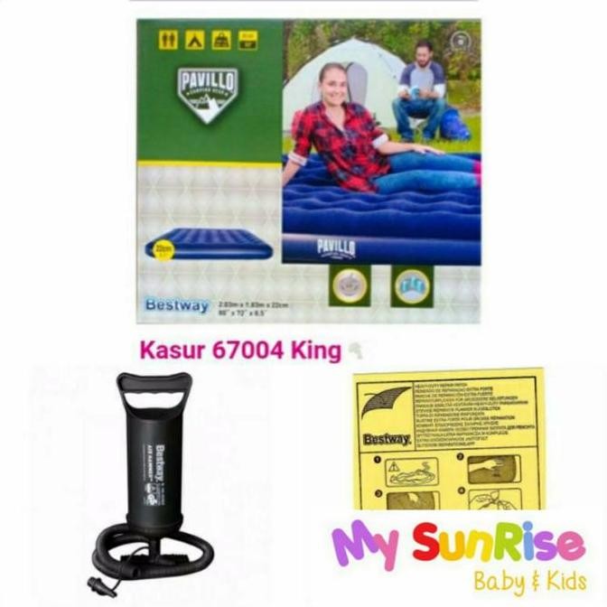 TERBARU - TERMURAH  Ready Stock Kasur Angin BESTWAY KING / Kasur Pompa / Kasur