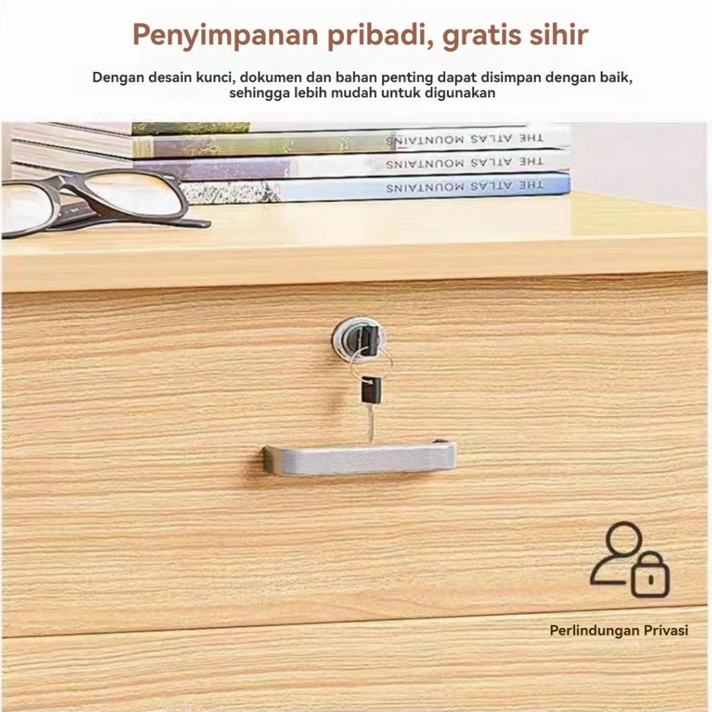 PROMO Jutastore Lemari Laci Kayu Lemari Penyimpanan Lemari Arsip Dengan kunci Lemari Arsip Kantor Se