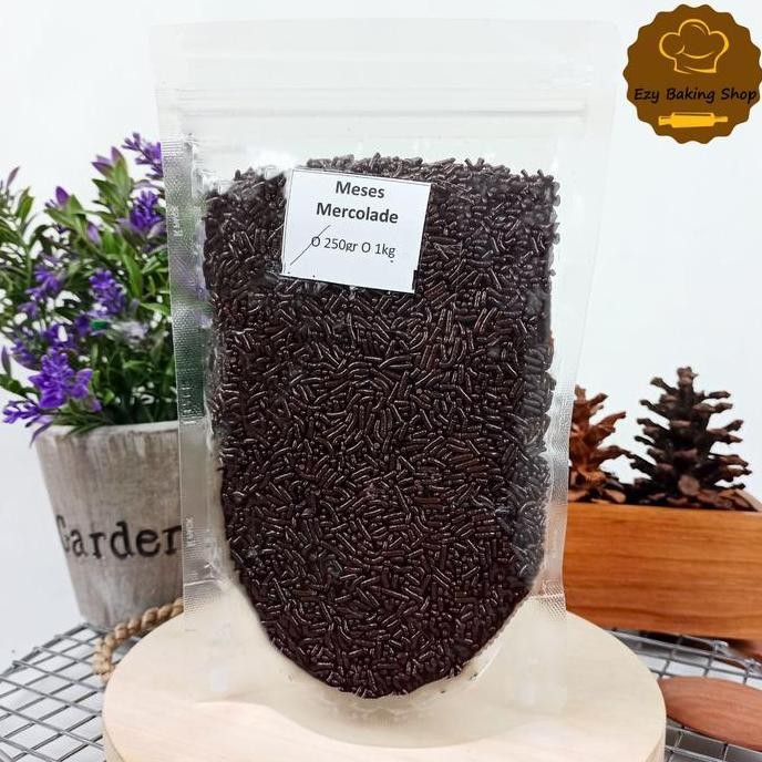 New Meses Coklat 250gr - Meses Enak Cokelat untuk topping