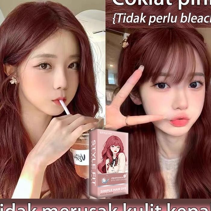 Aman Dipakai Dan Derstyle Fit Cat Rambut Pewarna Nabati 200Ml Cat Sendiri Tahan Lama Tidak Membuat R
