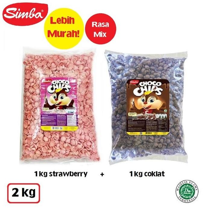 New PAKET HEMAT SEREAL CHOCO CHIP SIMBA 2kg COCO CRUNCH CEREAL