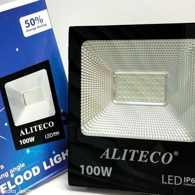 Ready Kap Lampu Sorot Led 100 Watt Aliteco / Kap Led 100 Watt Putih