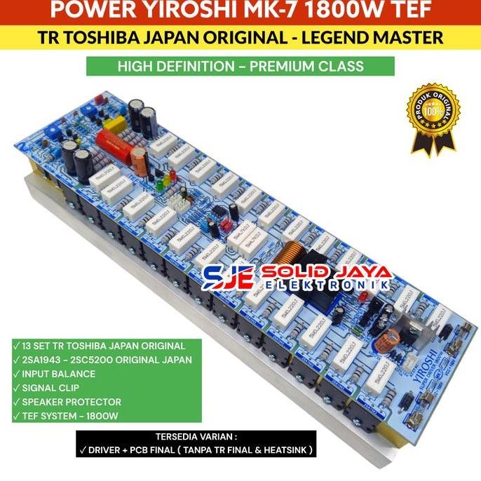 Power Yiroshi Mk7 Mk 7 1800W Plus Transistor Toshiba Asli
