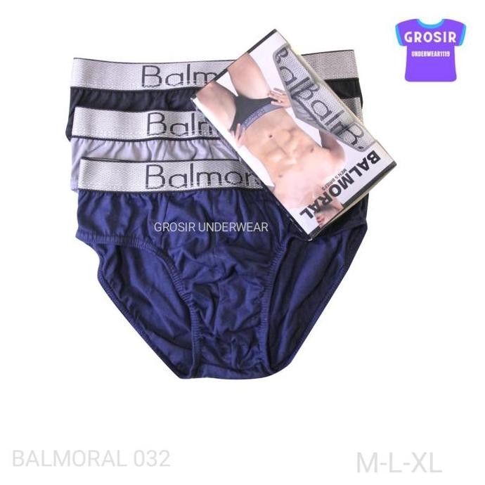 Promo Balmoral Celana Dalam Pria Dewasa BAL A032 Isi 3 pcs Bahan Katun COD