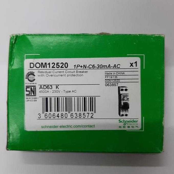 Promo Rcbo 6a domae schneider COD