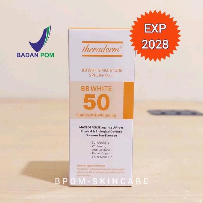 Theraderm Bb White Moisture Spf50 Whitening Sunblock Cream From Korea