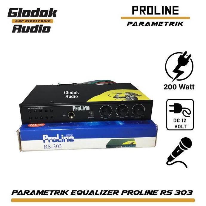 Equalizer/Boster Proline Rs303 Power Amplifier Mini Stereo Karauke