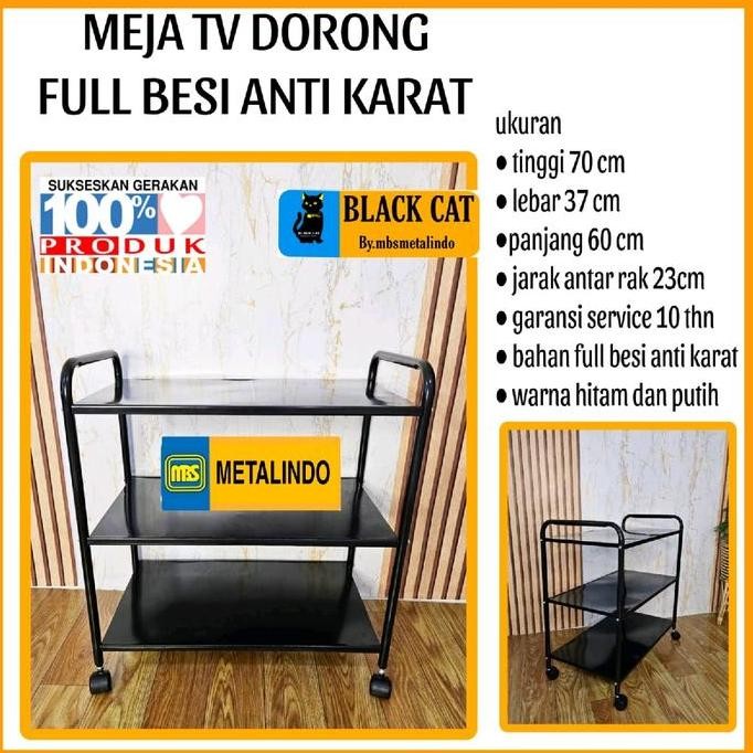 RAK TV / MEJA TV MINIMALIS / SERBAGUNA-HITAM Laci Laci Laci