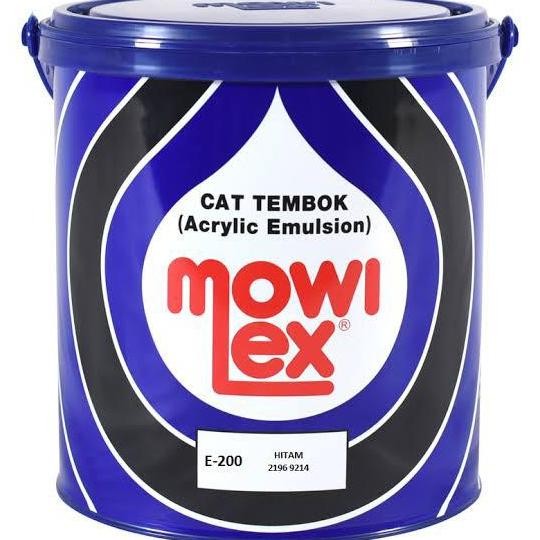 Cat Tembok Mowilex E200 Hitam 2,5L Gallon Mowilex E-200 Interior