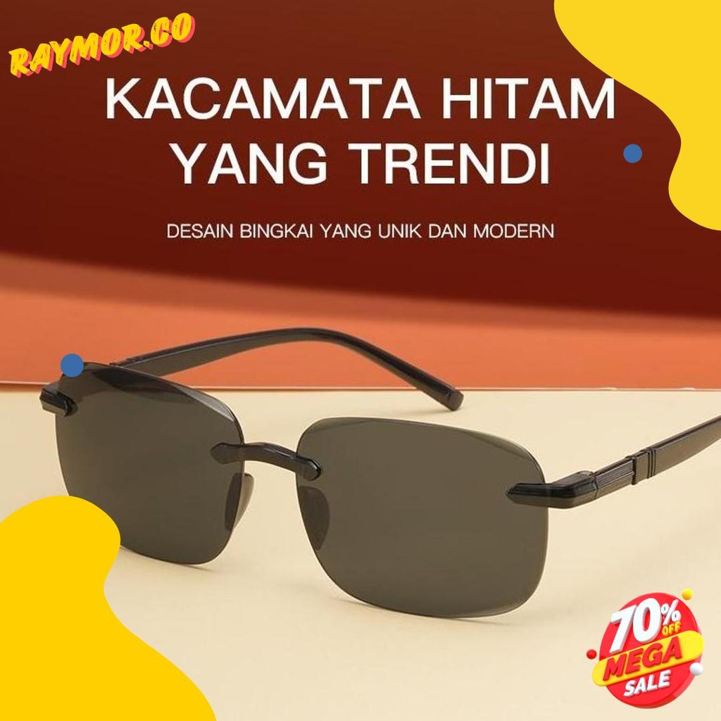 Cusss Serbu Kacamata Hitam Anti Uv+ Mengemudi Kacamata Memancing Kacamata Pria Sunglasses Uv Hitam C