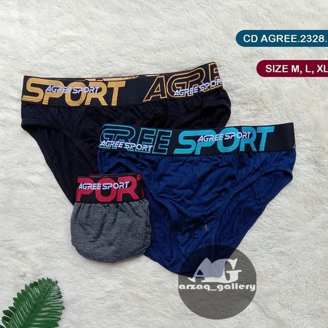 Promo Cd pria Agree 2328 | Cd Pria Karet Boxer celana dalam cd COD