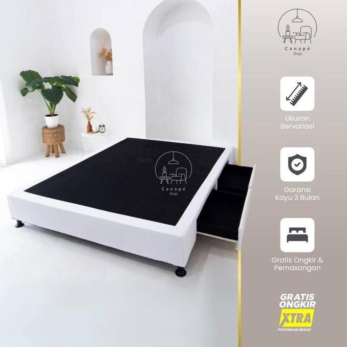 Dipan Kasur Ranjang Tempat Tidur Minimalis Divan Laci Aestethic Gratis Ongkir Bandung Cimahi