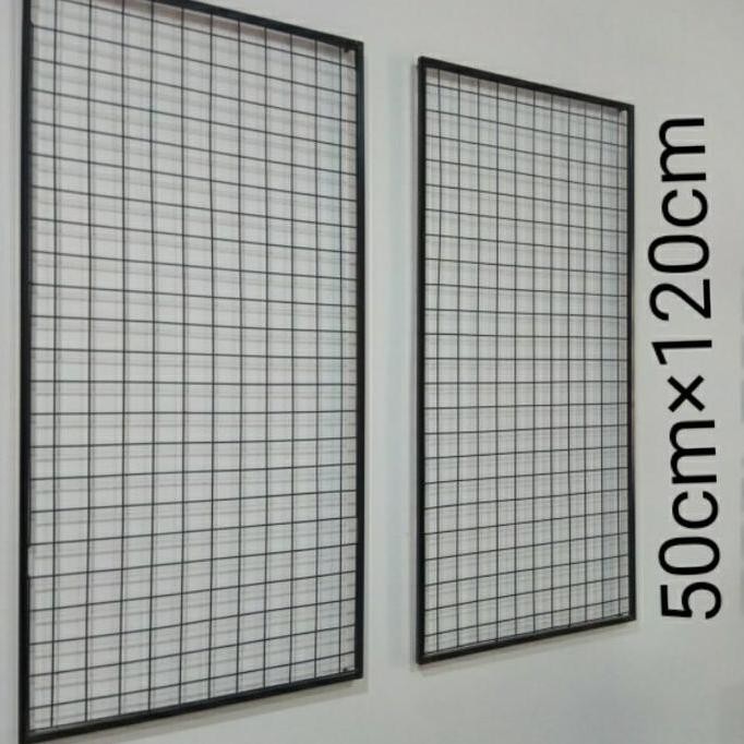 RAK BINGKAI 50cm120cm RAK DISPLAY PAJANGAN DINDING, RAM BESI KUAT