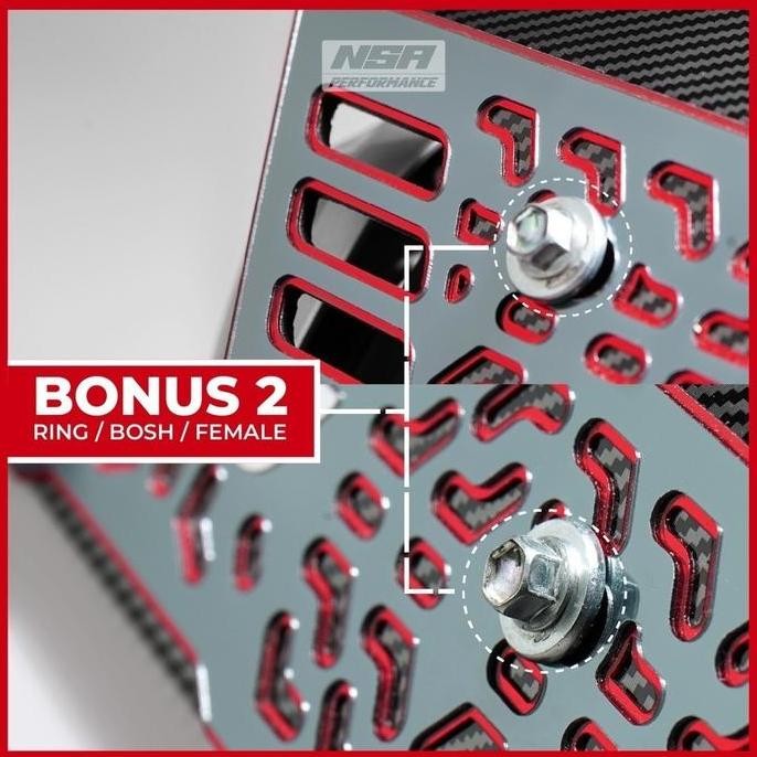 NSA COVER KNALPOT VARIO 125 150 DOFF & CARBON SERIES TUTUP KNALPOT VARIO 125 150 TAMENG KNALPOT VARI