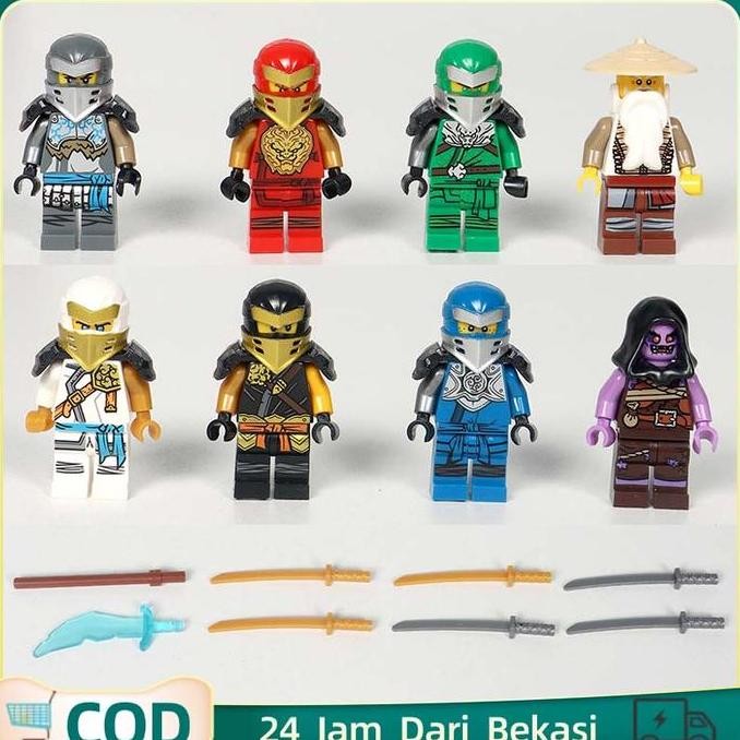 1 Set Mainan Ninja Balok Susun Lego Ninja Mainan Ninja Go Lego Robot Ninja